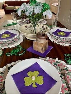 Mardi Gras Table Setting