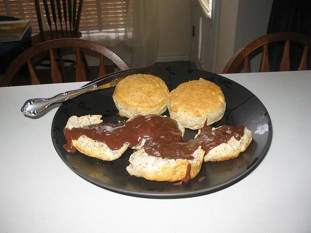 Chocolate Gravy & Biscuits